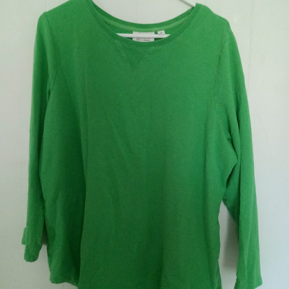 Green Plus Size Sweater